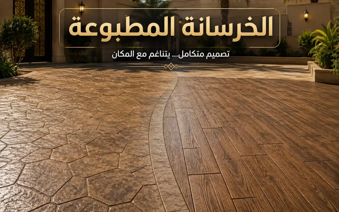 تصاميم خرسانة مطبوعة: أشهر الأنماط والاستخدامات
