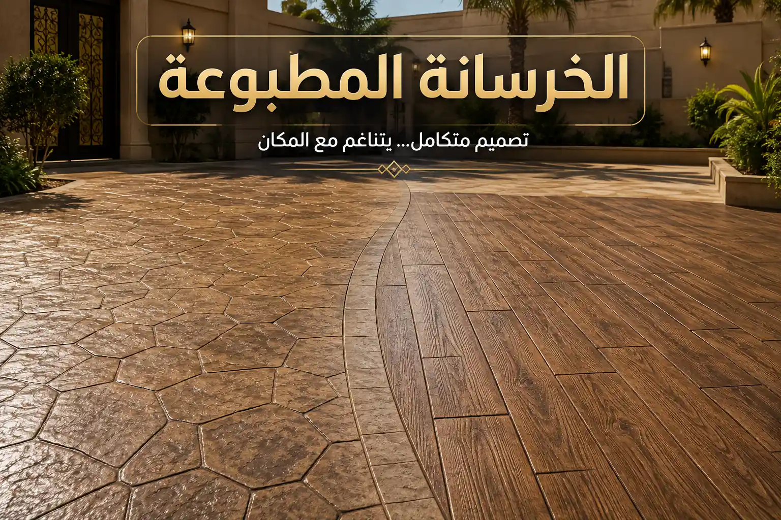 تصاميم خرسانة مطبوعة
