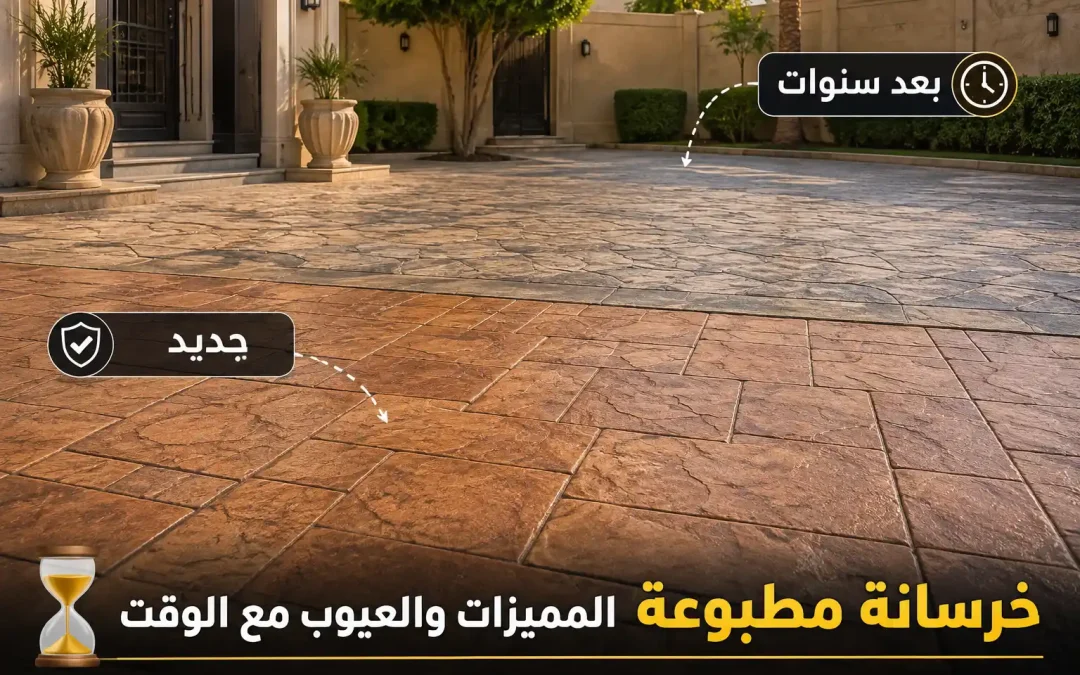 مميزات وعيوب الخرسانة المطبوعة
