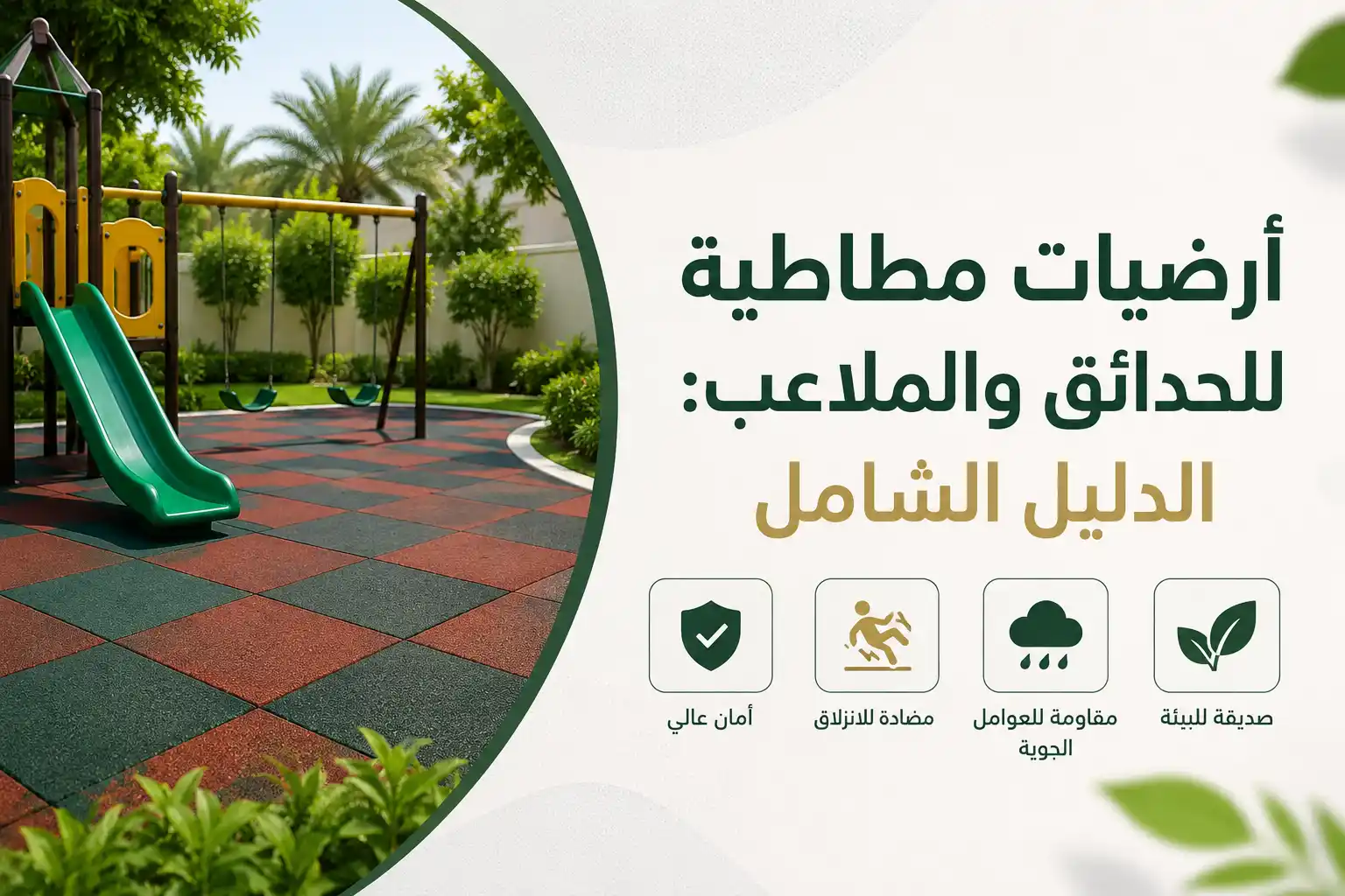 أرضيات مطاطية للحدائق والملاعب