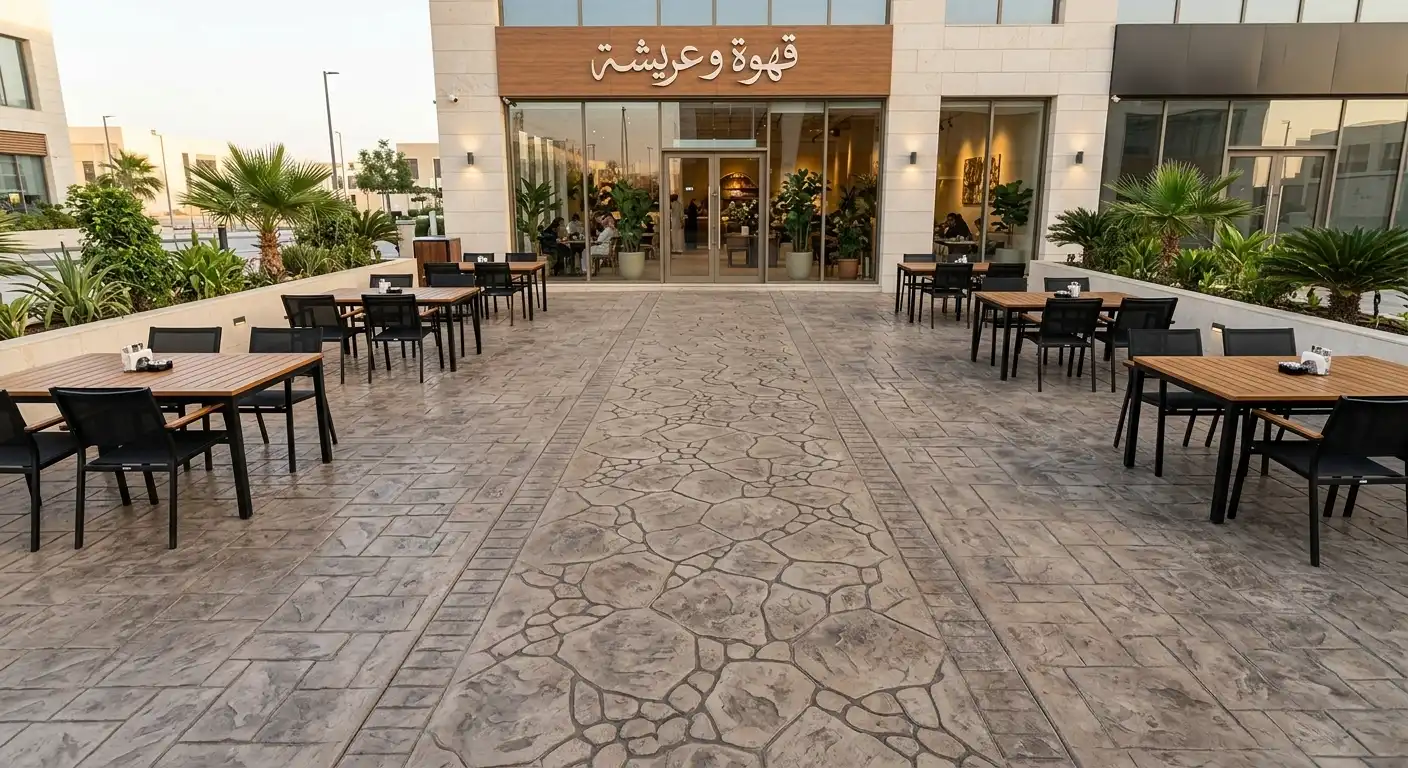 خرسانة مطبوعة للمطاعم والكافيهات: اختيار عملي للمساحات التجارية
