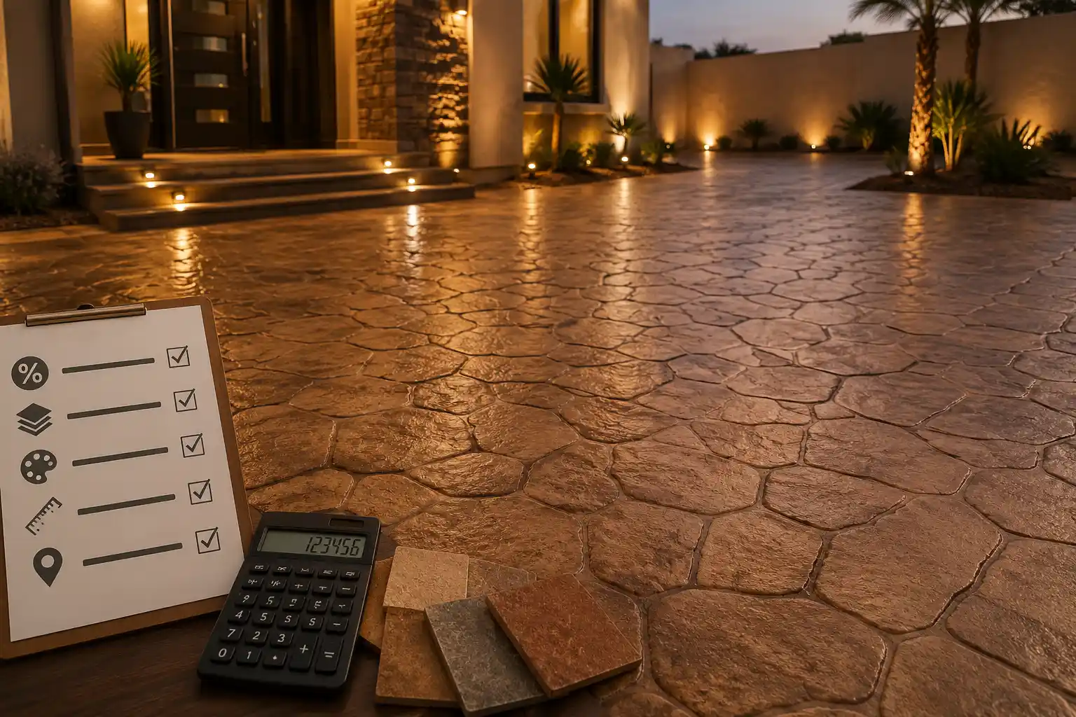 عوامل سعر الخرسانة المطبوعة