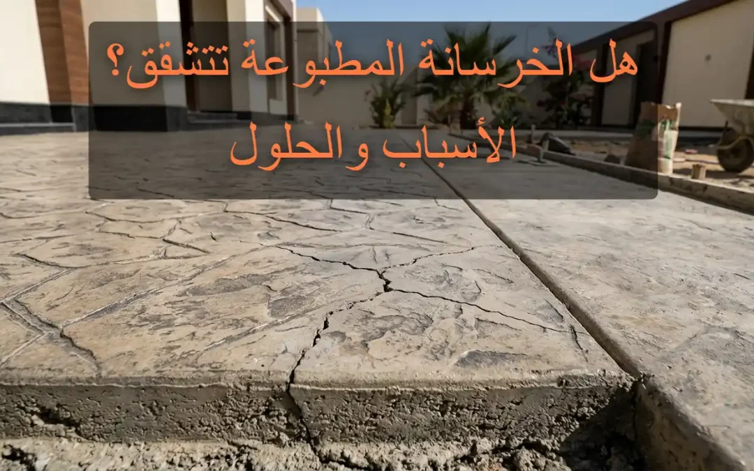 هل الخرسانة المطبوعة تتشقق؟ الأسباب والحلول