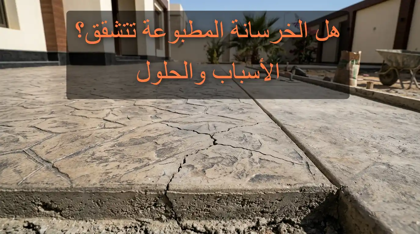 هل الخرسانة المطبوعة تتشقق؟ الأسباب والحلول